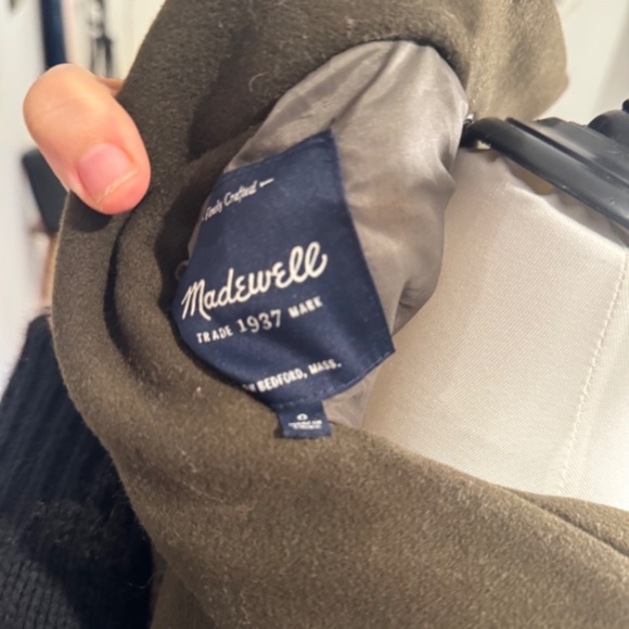 Madewell City Grid Coat size 0 - Picture 6 of 7
